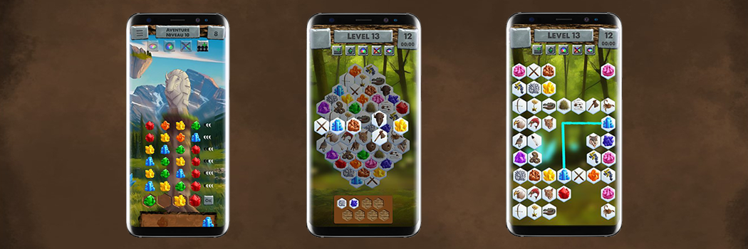 Collection de 3 jeux mobile
